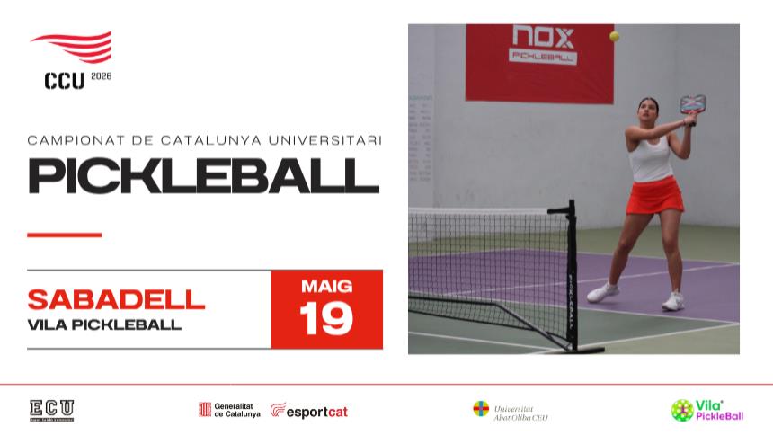 El CCU de Pickleball arriba a Sabadell amb una jornada plena de competició universitària